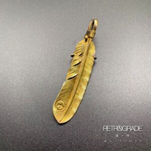 金爪メタル付き特大フェザー 左向き 【取扱：原宿シルバー店